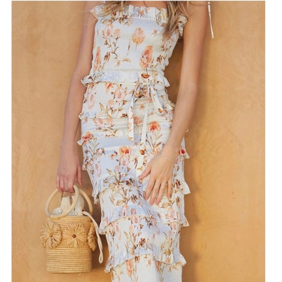 Poolside Raffia-Trimmed Straw Bucket Bag - Picture 6 of 14